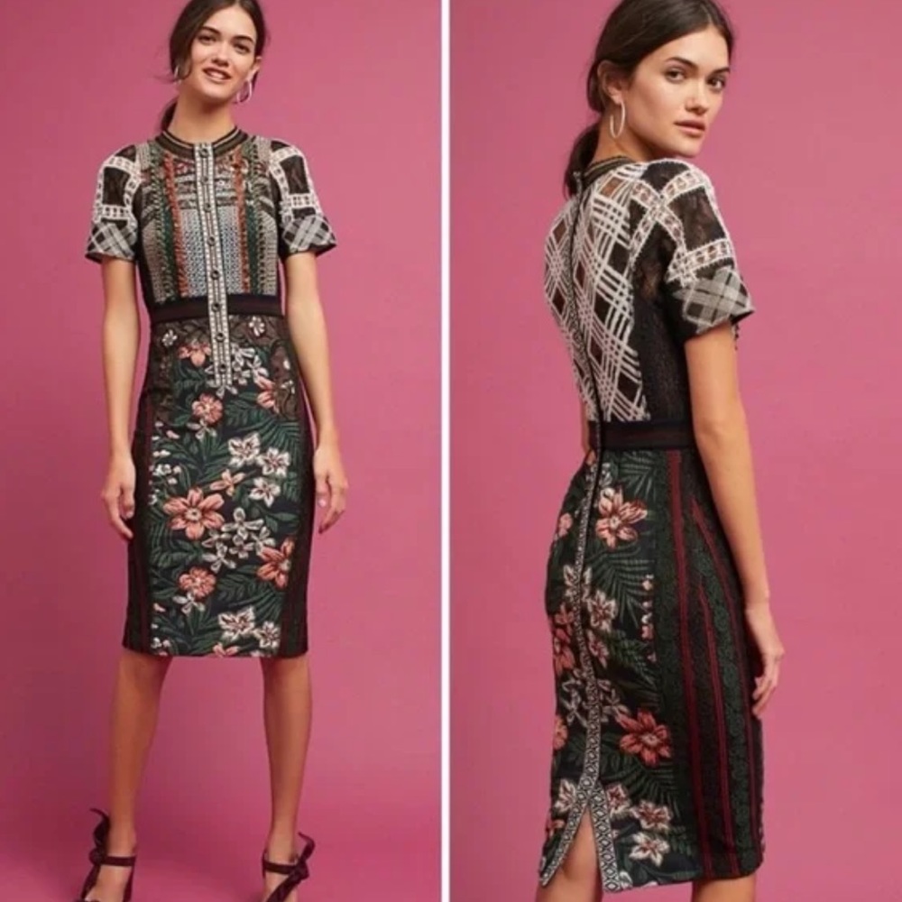NEW Anthropologie Byron Lars Lilian Column Dress Size 6